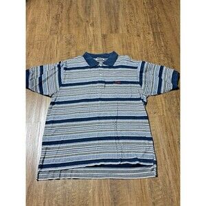 Vintage Davison's Bermuda Mens XL Striped Mercerized Cotton Short Sleeve Polo